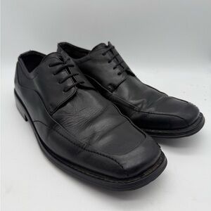 Florsheim Cornell Mens Square Toe Black Leather Oxfords Shoes Lace Up Size 11